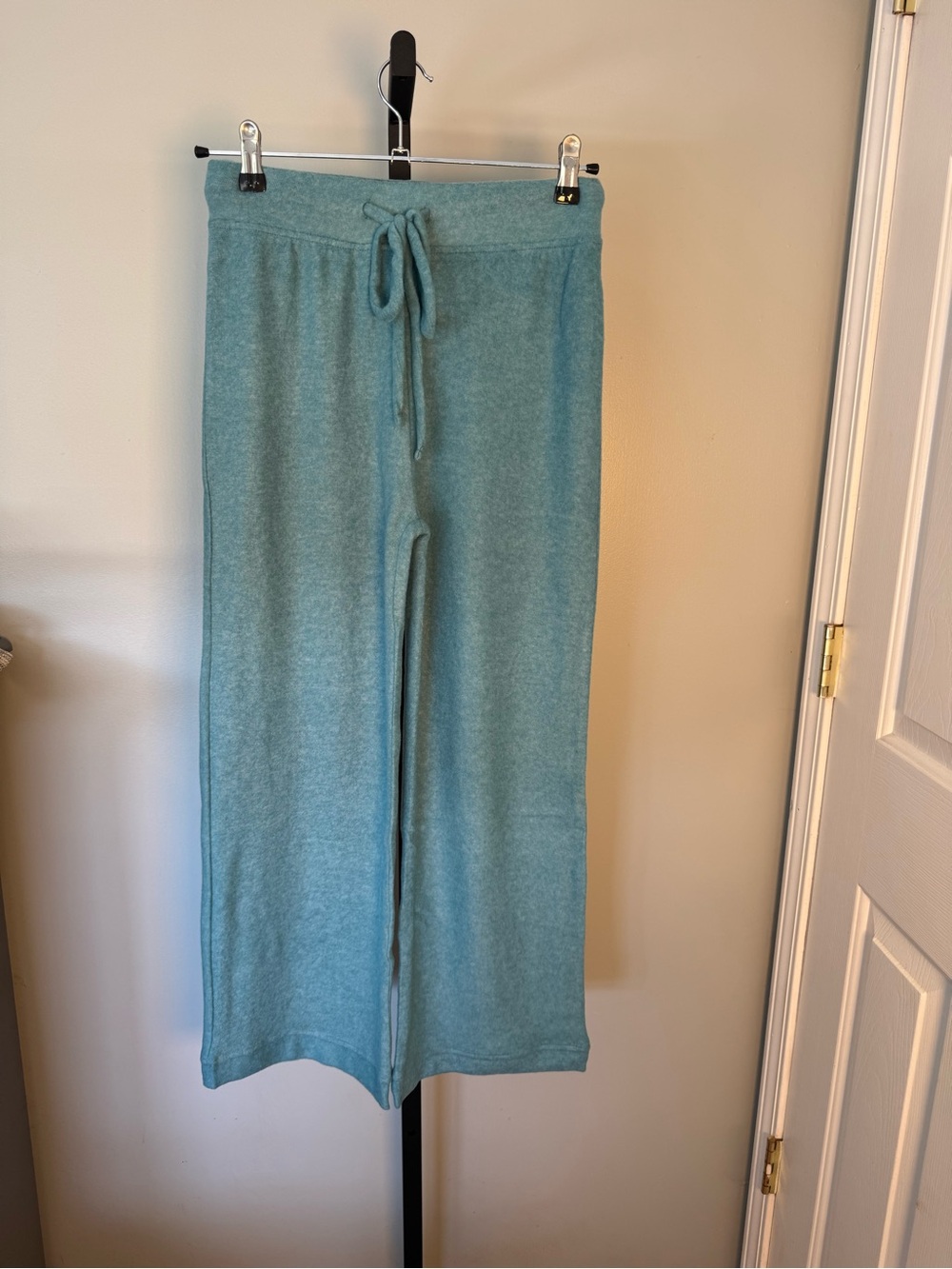 NWOT Zenana Brushed Hacci wide leg pants Dusty Teal size Medium
